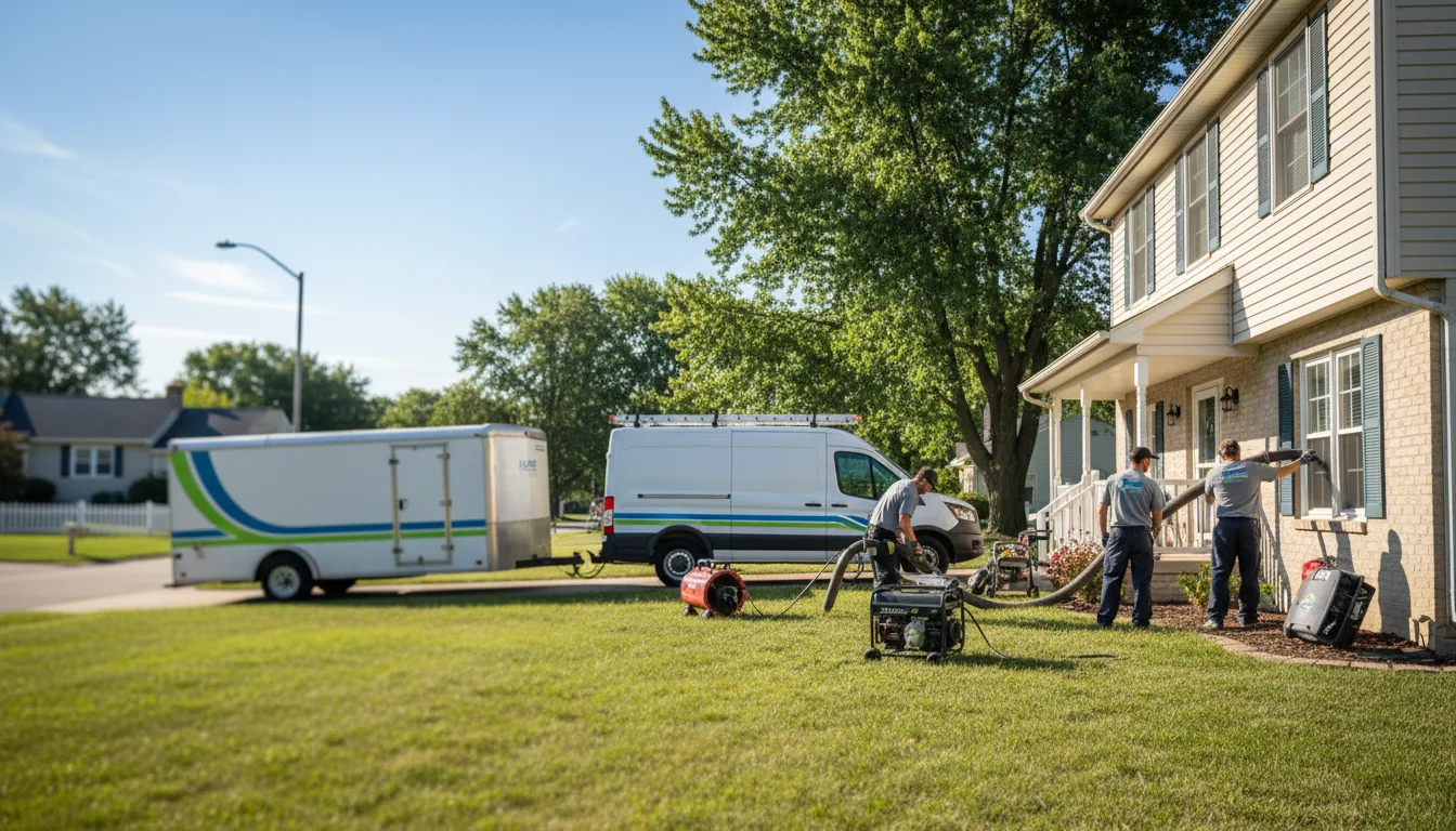 Flooded Basement Restoration And Cleanup With Repair in Montgomery, IN near me